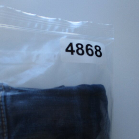 BKE Buckle Super Flare PARKER Jeans Womens 32 Blue Stretch Fit 36x30 Denim Fray - Picture 16 of 16